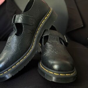 Brand New Dr. Martens Floral Embossed Mary Jane Shoes